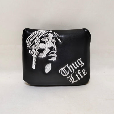 2pac “ thug life “ mallet putter cover - sneakerputtercovers